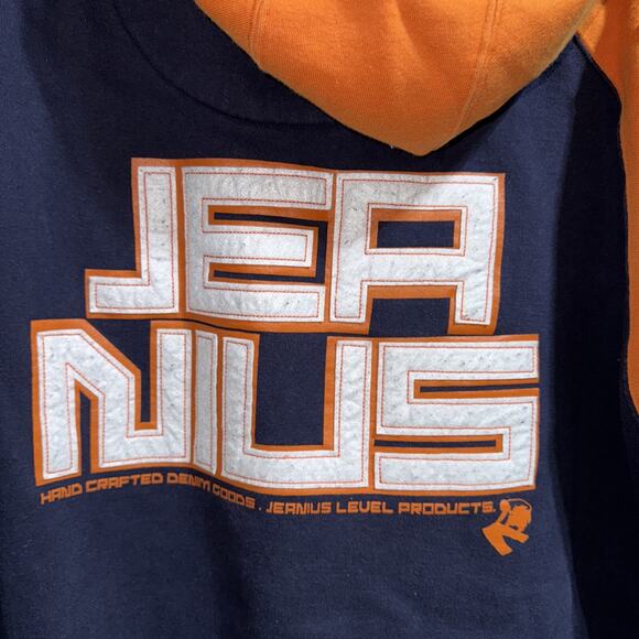 Y2K Akademiks Blue And Orange Zip Up Hoodie Size Xxl - Picture 8 of 8